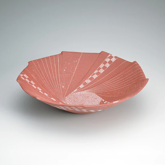 Bowl with Iron Slip and Sgraffito