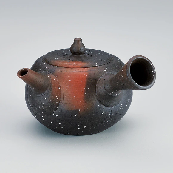 炭化窯変茶注(横山 重則)｜ギャラリージャパン