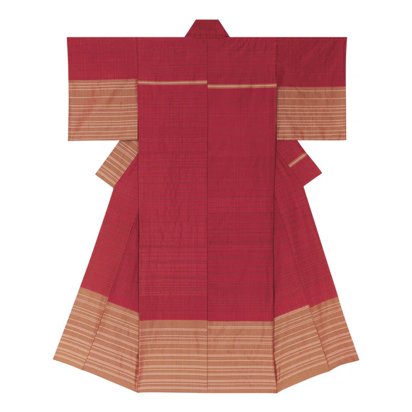Plant Dyed Kimono, Tonbo-ori 