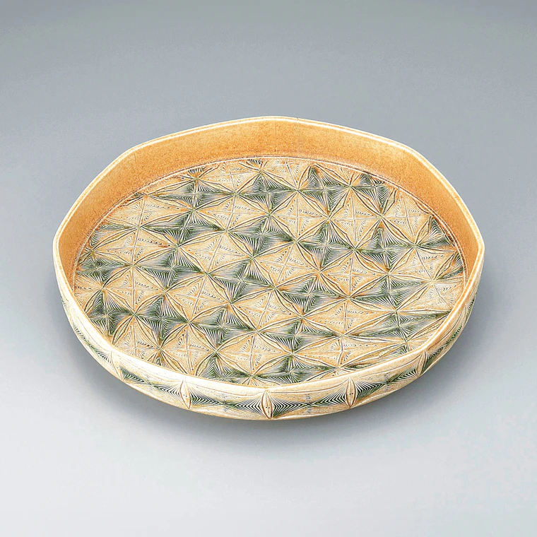 photo 黄瀬戸刻文鉢