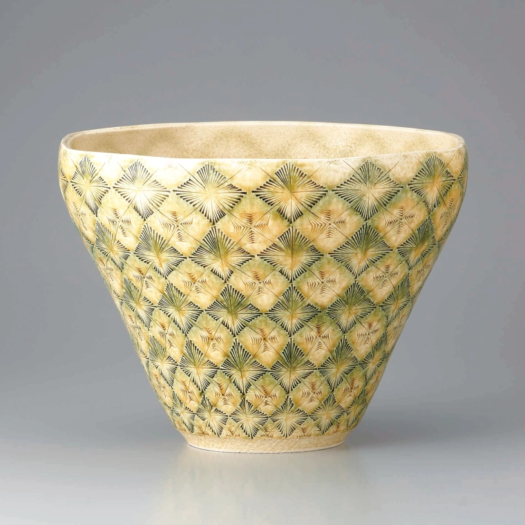 photo 黄瀬戸刻文鉢