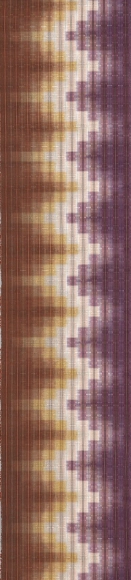 Obi Fabric with Hogushi-kasuri and Tate-yoshino Weaving