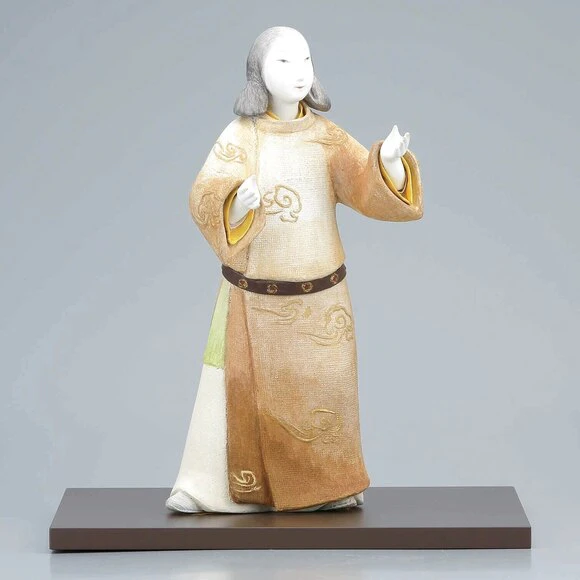 Wood Sculpture Covered with Cloth and Polychromied with Gofun 