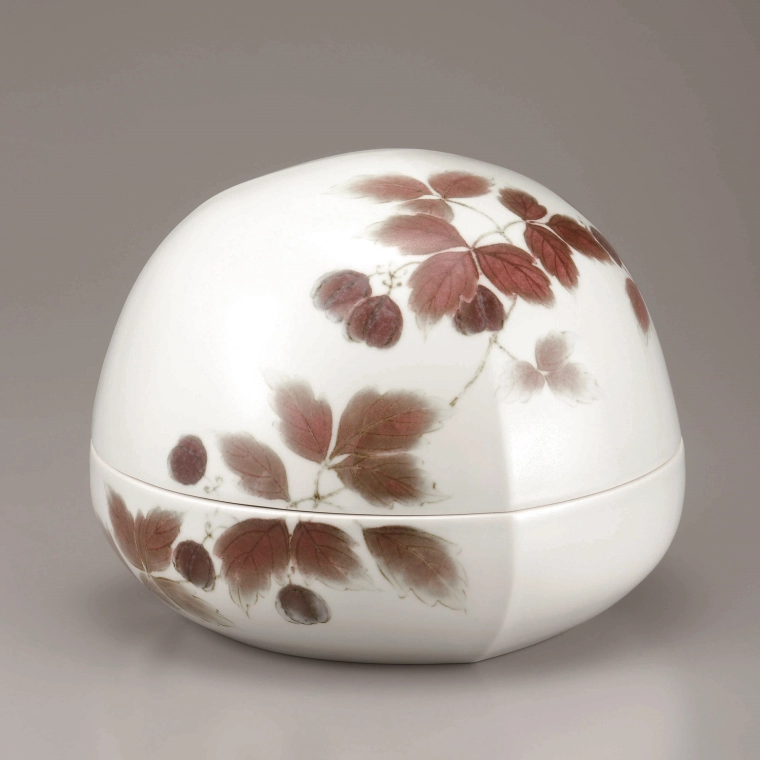 photo 釉裏紅風船葛文筥