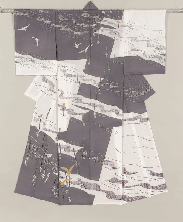 photo Mochinori Yuzen Katabira (Summer Kimono) "Evening calm"