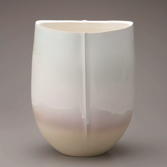 Deep Bowl with Colored Glaze