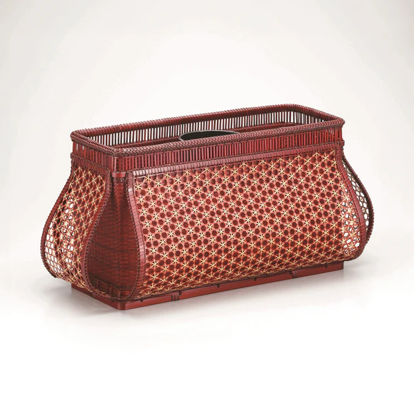 日本画⑥　花籠 千本格子組花籠(Yoshikazu Tomino) ｜Gallery Japan