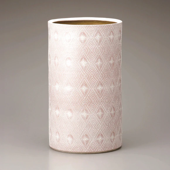 Flower Vase with Colored Slip-Trailed Decoration