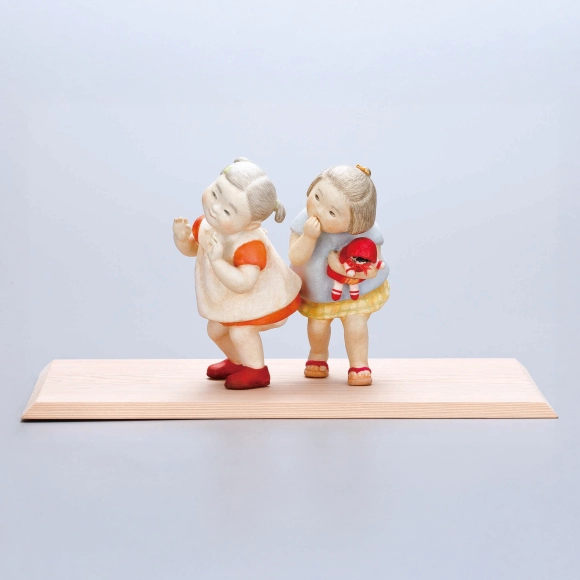桐塑紙貼「遊」
