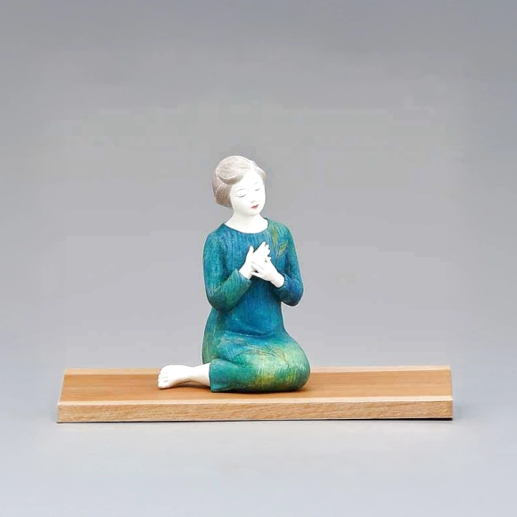桐塑胡粉紙貼「追憶」