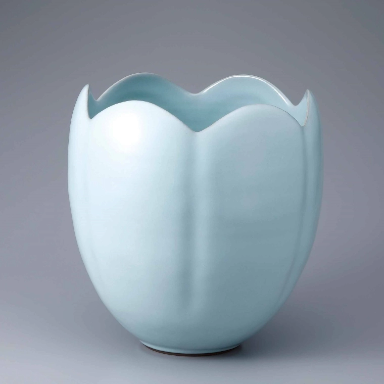 photo Vessel with Azure Blue Glaze