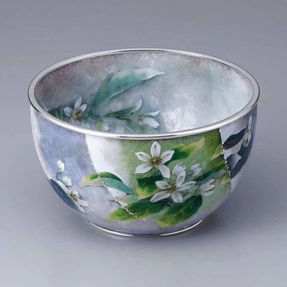 Cloisonne bowl "Kanro (Citrus Dew)"
