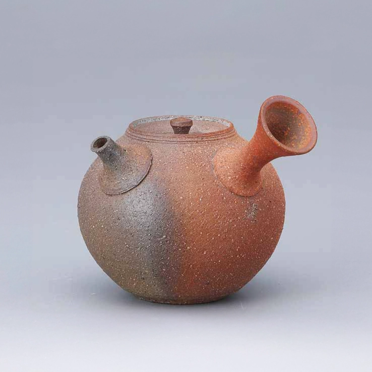 photo Yakishime Teapot with Kiln Effects