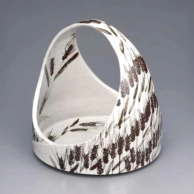 写真：鉄絵手付鉢