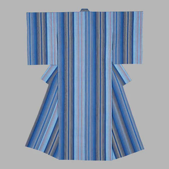 Cotton Kimono "Indigo Whisper"