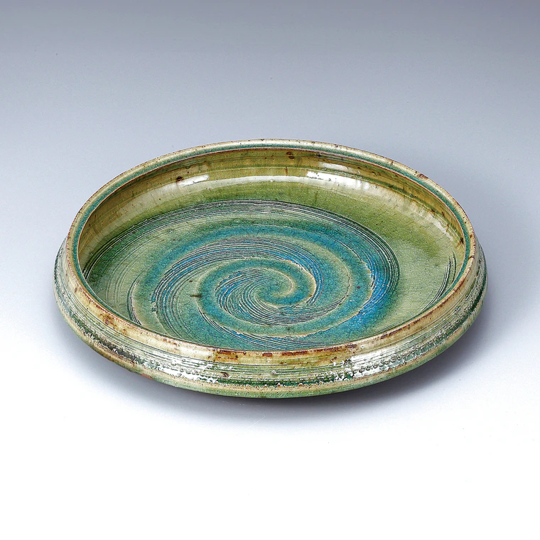 photo Flat Bowl with Ash Glaze