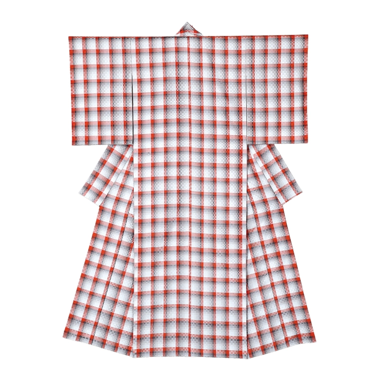 photo Rib Weave Kimono "Falling Colored Leaves"