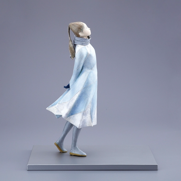 写真:桐塑紙貼「氷瀑」