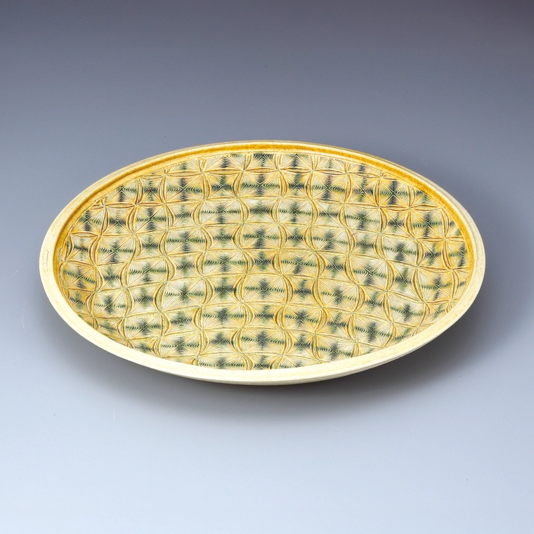 写真：黄瀬戸線紋皿