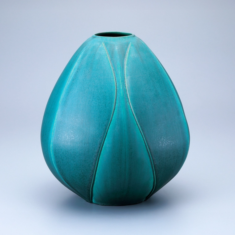 photo Jar with Green Glaze