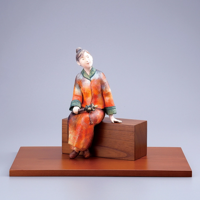 photo Tōso Sculpture Covered with Paper "Evening Glow in Bhutan"