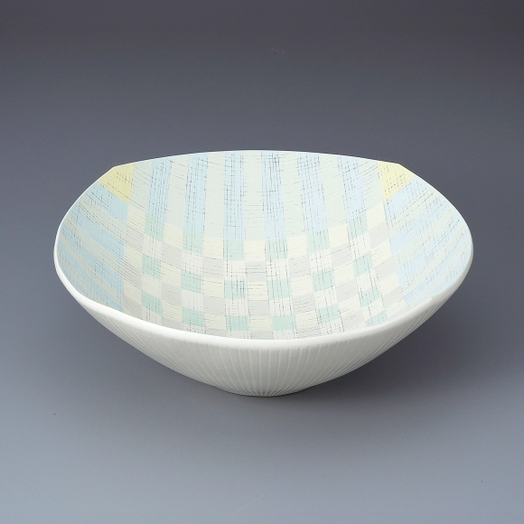 Bowl with Check Pattern