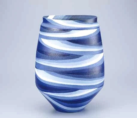 月下ニ穿ツⅢ／吹墨扁壺(Kiminori Ota) ｜Gallery Japan