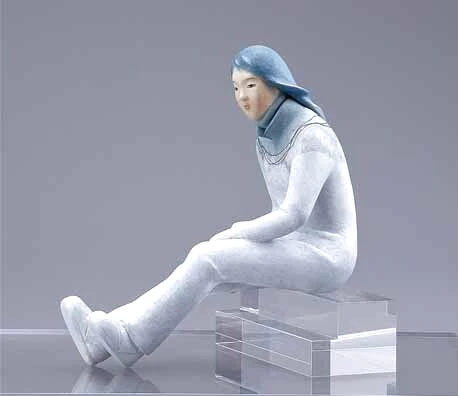 桐塑紙貼彩色「銀嶺」(阪上 展子)｜ギャラリージャパン