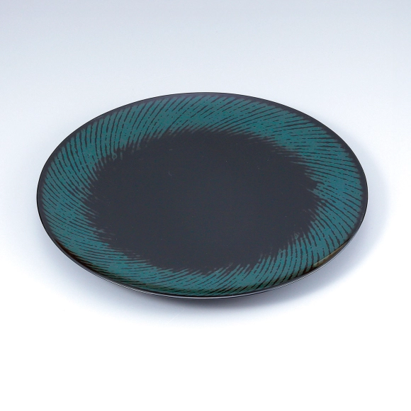 紙胎蒟醬翠嵐丸盆(安藤 源一郎)｜ギャラリージャパン