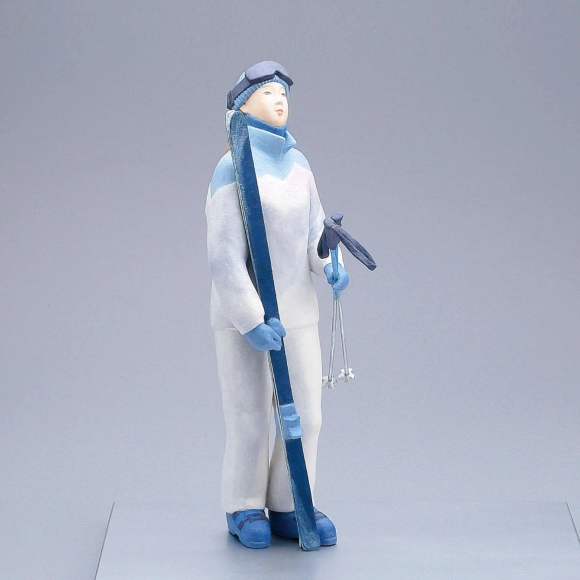 木芯桐塑紙貼「白馬三山」