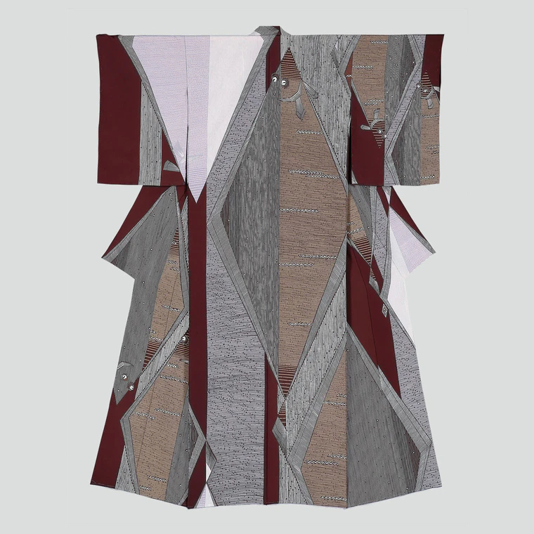 photo 糸目友禅着物「ヒラメカレイ」