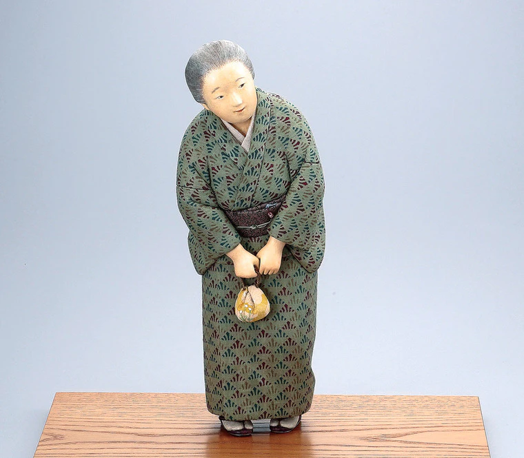 photo 木芯桐塑木目込「道のほとり」