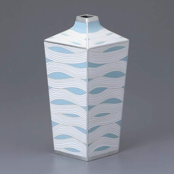 Wired Cloisonné Flower Vase with Abstract Design