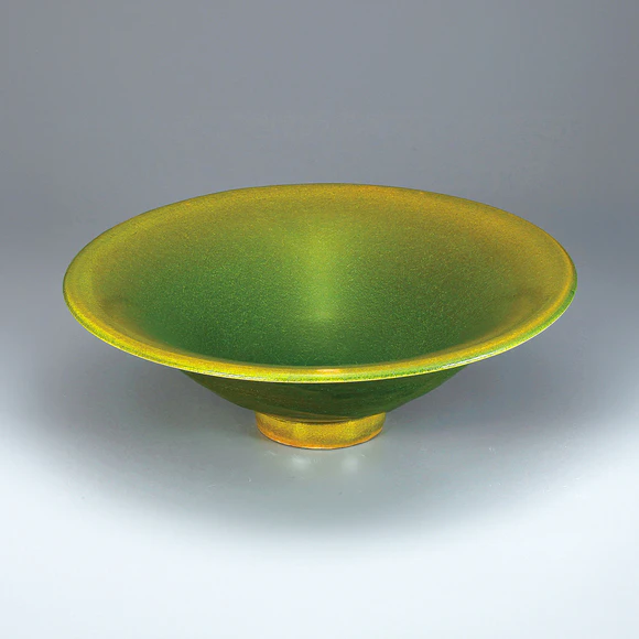 Large Bowl with Yellow-green Glaze