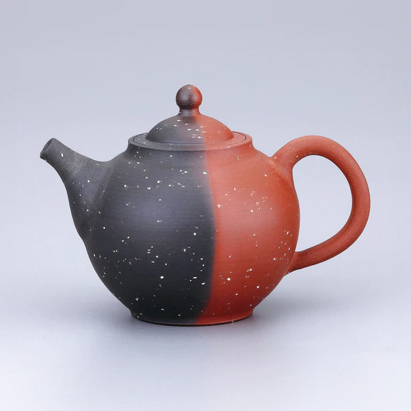 梨皮朱泥窯変茶銚(清水 北條)｜ギャラリージャパン