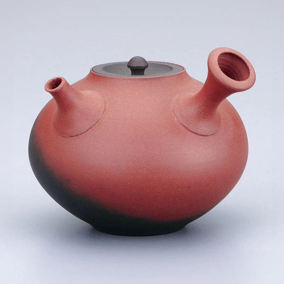 朱泥燻し茶注