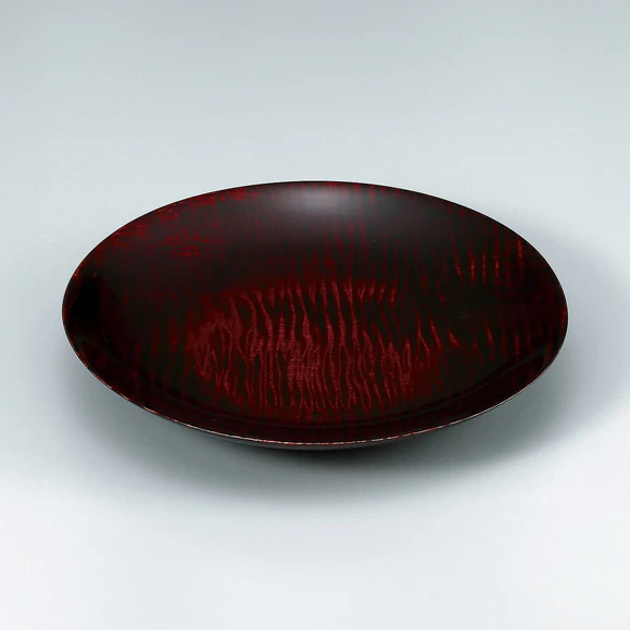 Bowl of Horse Chestnut Wood Dyed with Sappanwood Juice