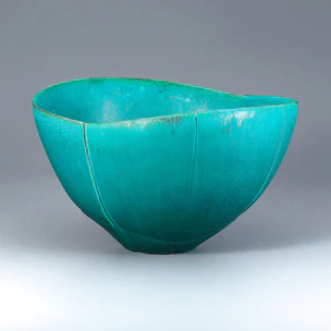 緑釉花器
