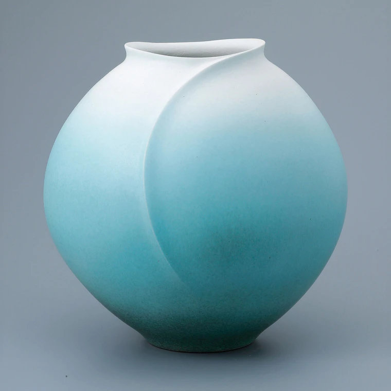 photo Jar with Greenish White Glaze