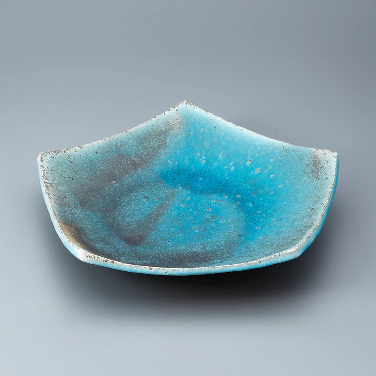 photo Large Bowl with Blue Glaze