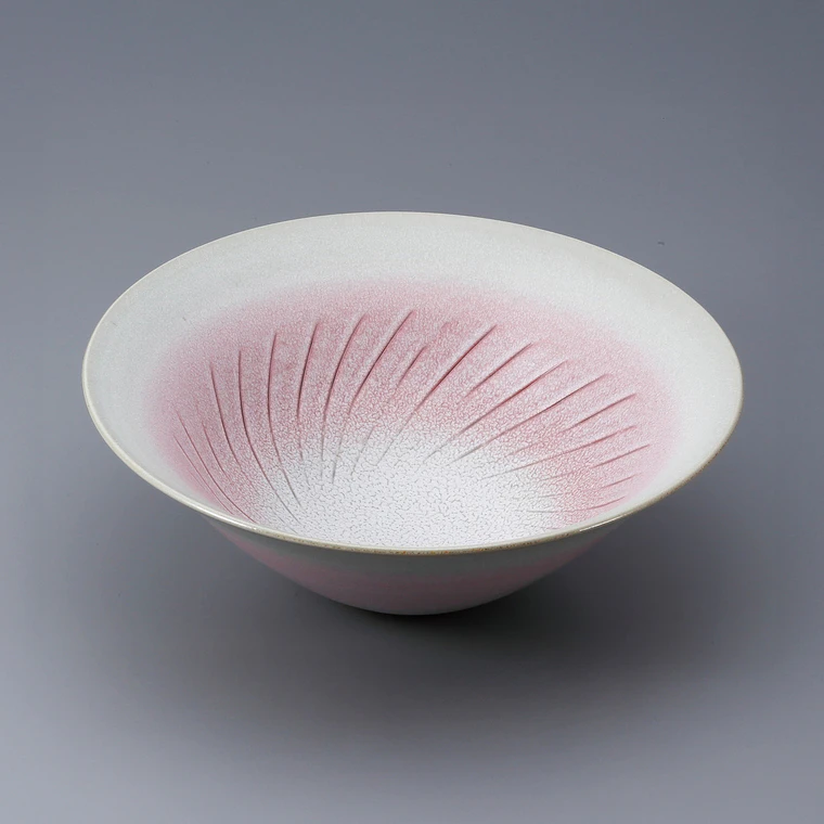 photo Bowl with Saika (Colorful Flower) Glaze