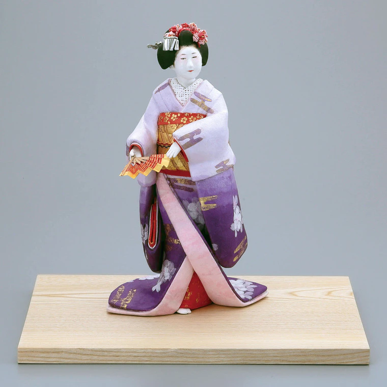 photo Formed with Tōso Over Wooden Core and Covered with Paper "Spring Melancholy"