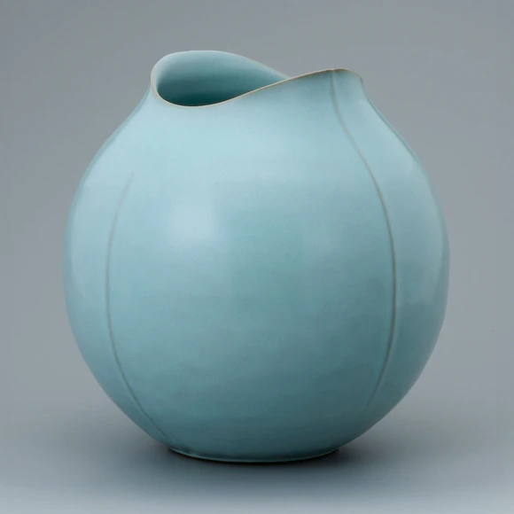 Vase with Azure Blue Glaze