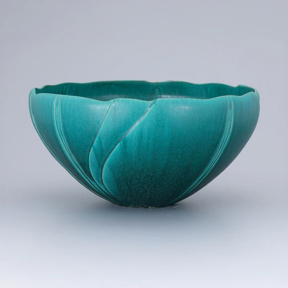 緑釉花器(黒岩 達大)｜ギャラリージャパン