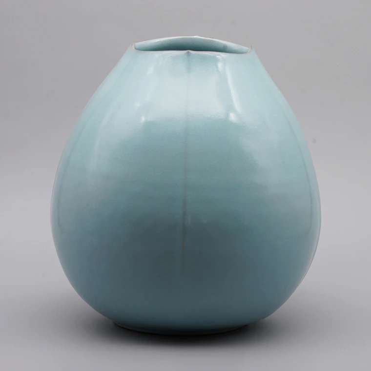 photo Vessel with Azure Blue Glaze