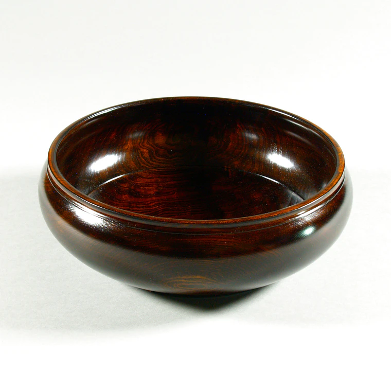 photo Bowl of Amur Cork Wood Finished in Wiped Urushi