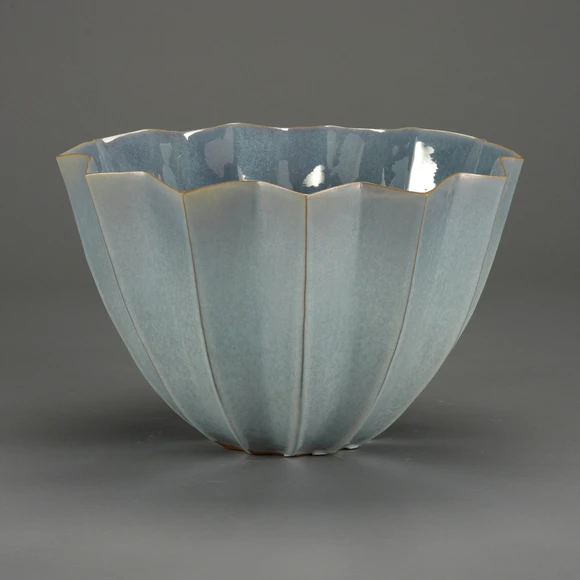 Bowl with Silver Iridescence Glaze