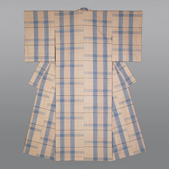 Hand-spun Cotton Kimono "A Sunny and Pleasant Day"
