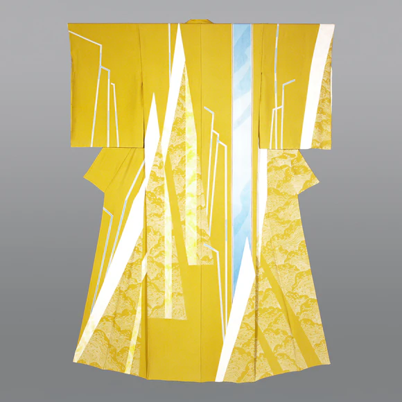 Formal Kimono with Design in Yūzen Dyeing “Tree-lined Avenue”