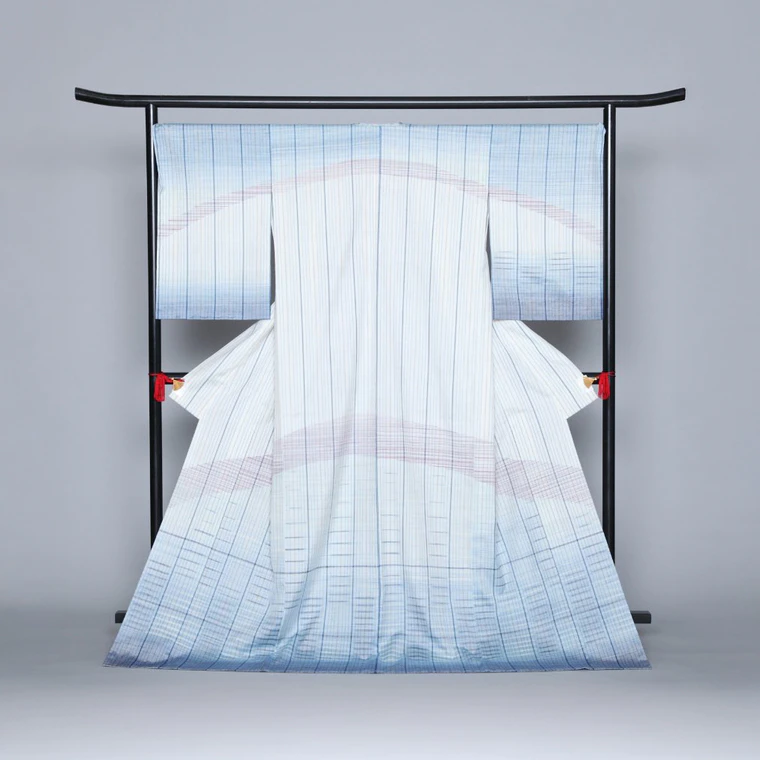 photo Kimono of Tsumugi "Round Earth"